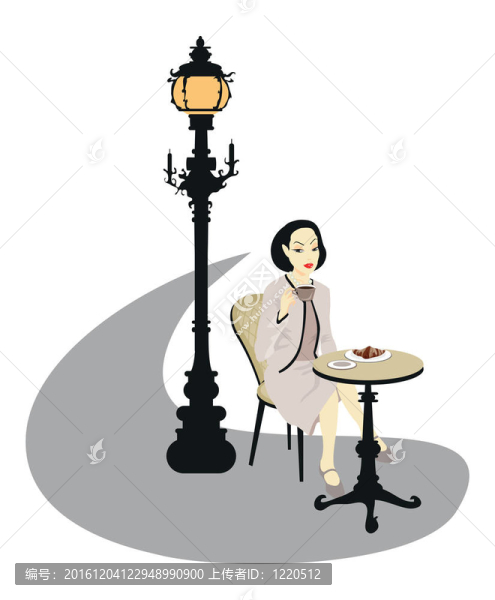 咖啡館里的女人