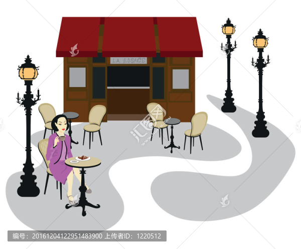 咖啡館里的女人