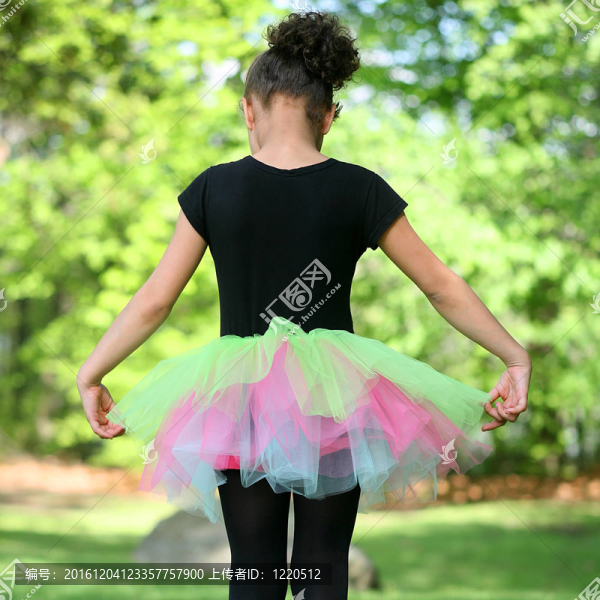 女孩Ballerina,in,Tutu