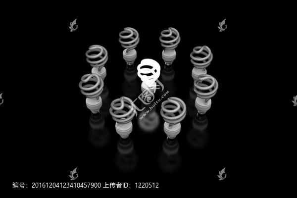 發(fā)光的燈泡
