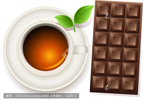 一杯茶和巧克力