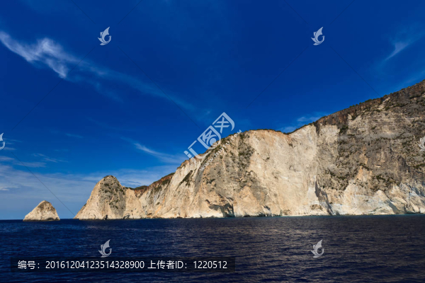 在扎金索斯島的山地；希臘