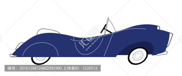 復(fù)古藍(lán)車