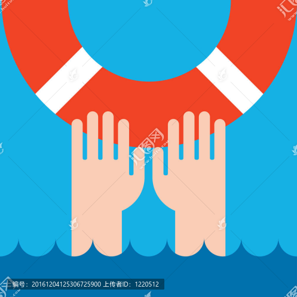 救生圈和手
