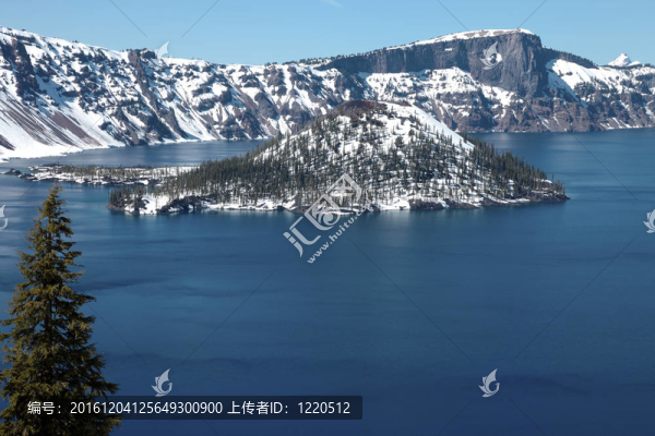 火山口湖國家公園；俄勒岡。