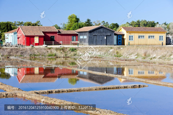 鹽水；港口DES鹽湖；奧列隆島；Poitou,Charentes；法國(guó)