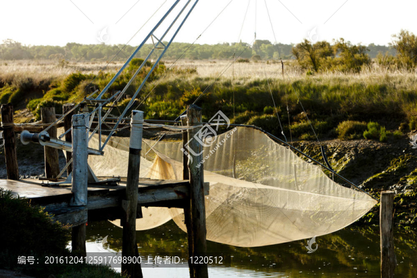 漁網(wǎng)；奧列隆島；Poitou,Charentes；法國