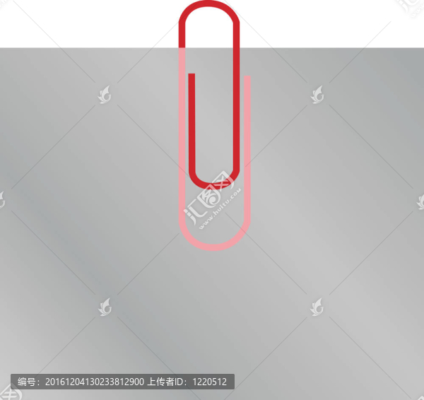 在白紙上回形針