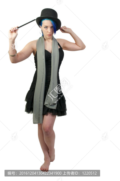 戴頂帽子的女人