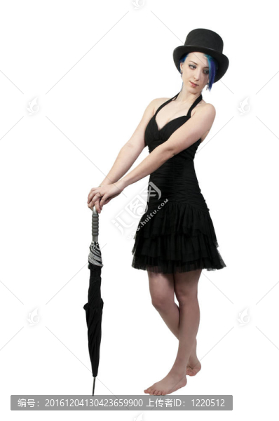 戴頂帽子的女人
