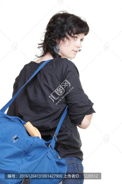 婦女與肩袋隔離
