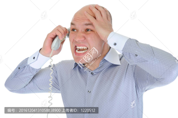 緊張的商人