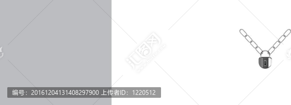 載體金屬鏈條和掛鎖的插圖