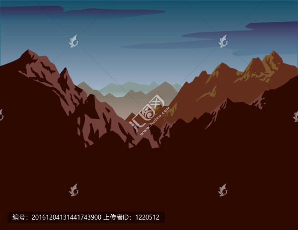 崎嶇的山