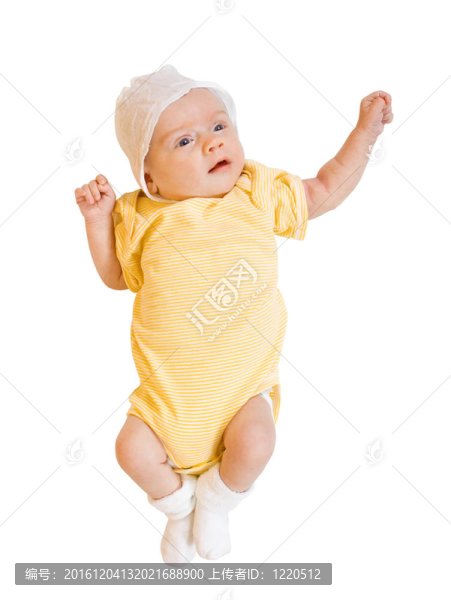 在白衣服的嬰兒