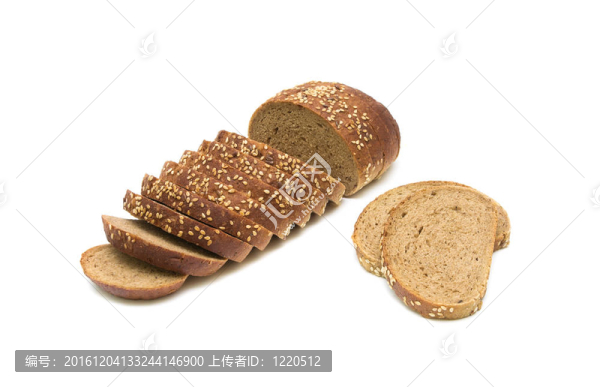 白底面包