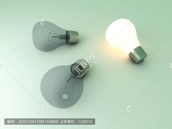 發(fā)光的燈泡