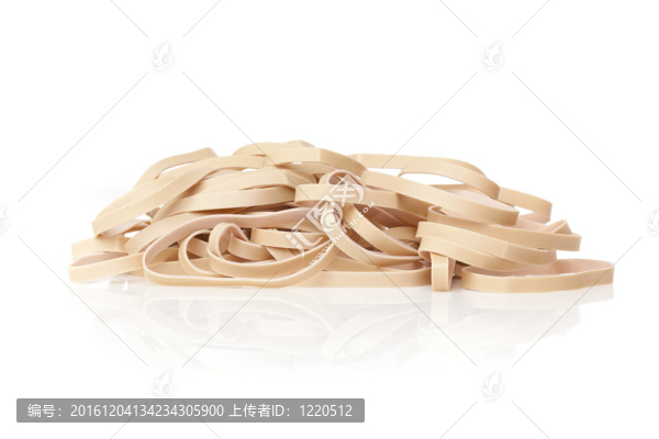 一個褐色的橡皮筋