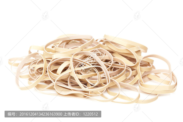 一個褐色的橡皮筋