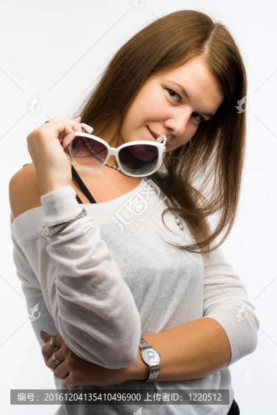 美麗的棕色頭發(fā)女人