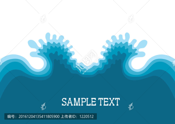 海浪的象征.海洋景觀文本背景