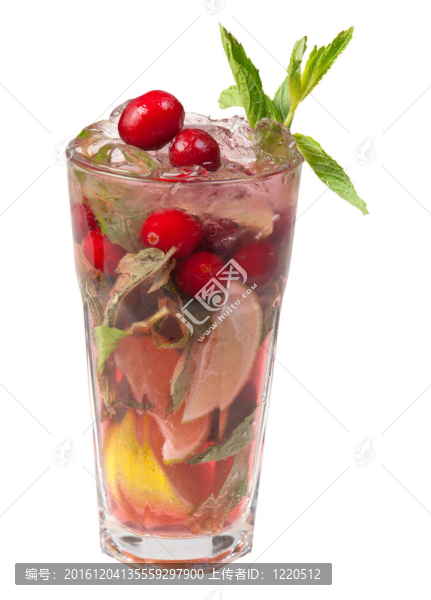 cranberrycocktail,Mojito。特寫