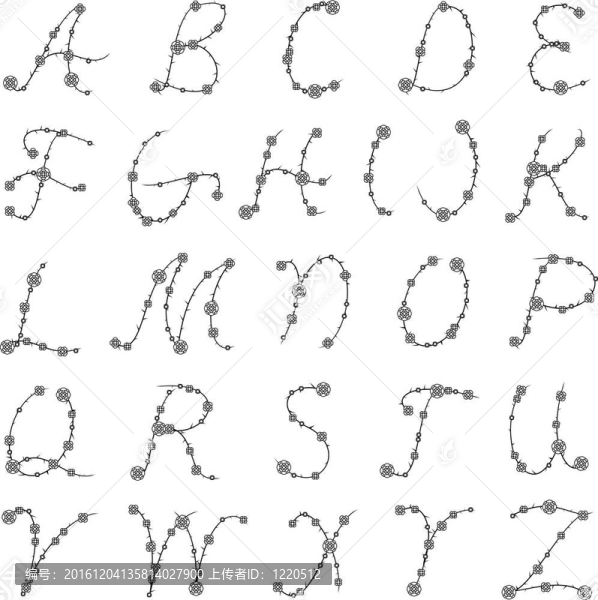 刺字母