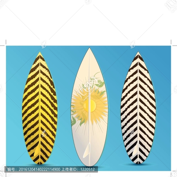沖浪板的插圖