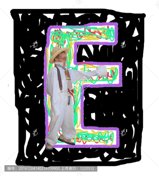 字母E。