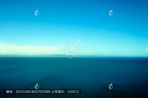 美麗的綠松石海洋景觀。