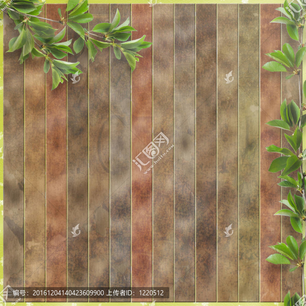 綠色樹(shù)枝廣告用木柵欄