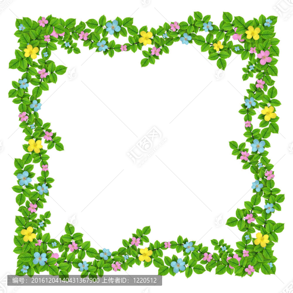 鮮花花環(huán)在白色框分離的背景
