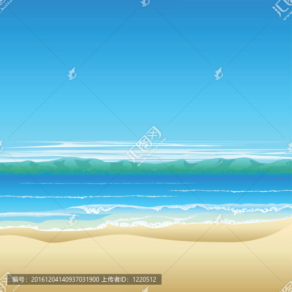熱帶海灘背景說明