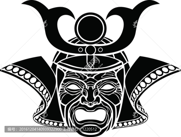 可怕的武士面具