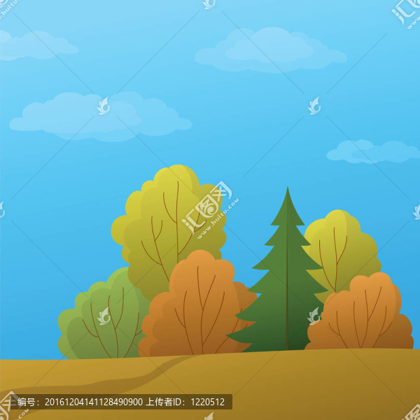 景觀；秋色林
