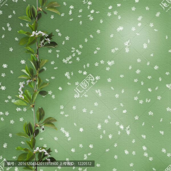 綠色背景與櫻花分公司