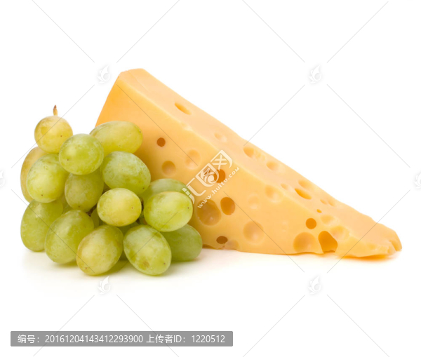 完美的一串葡萄和奶酪
