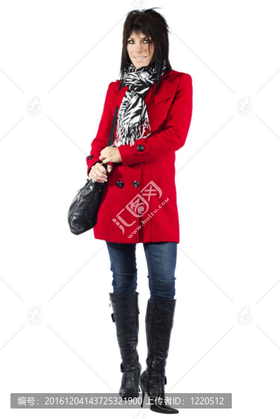 穿紅衣服的女人