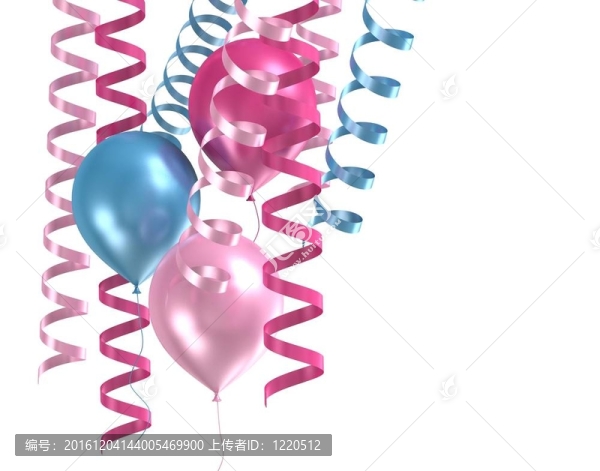 3d紫色的氣球