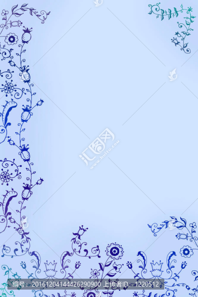 美麗的插圖花卉背景設計與空間為您的文字