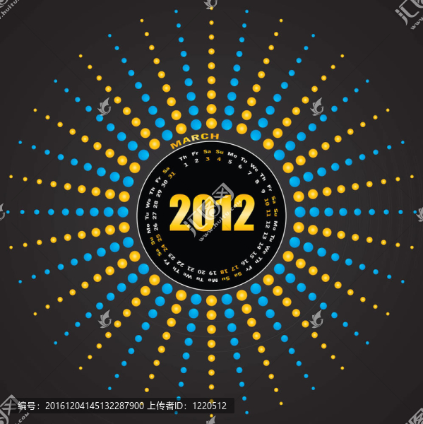 日歷2012。.