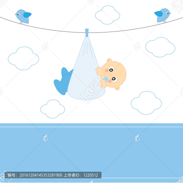 搞笑卡片男嬰