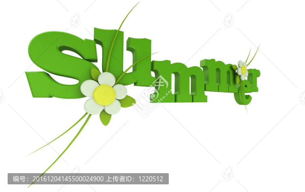 白色背景上的花文字