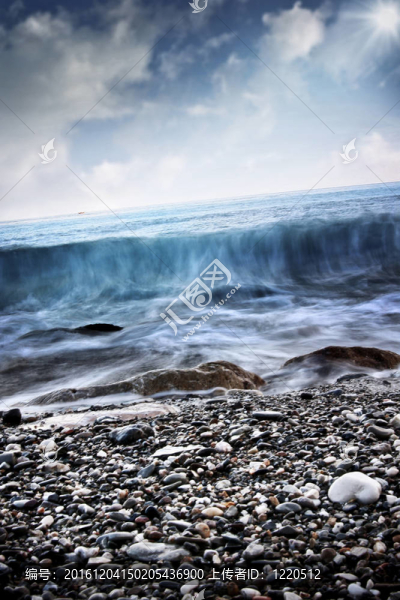 夏天的海邊風(fēng)景