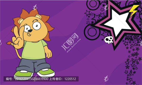 獅子孩子的卡通background7