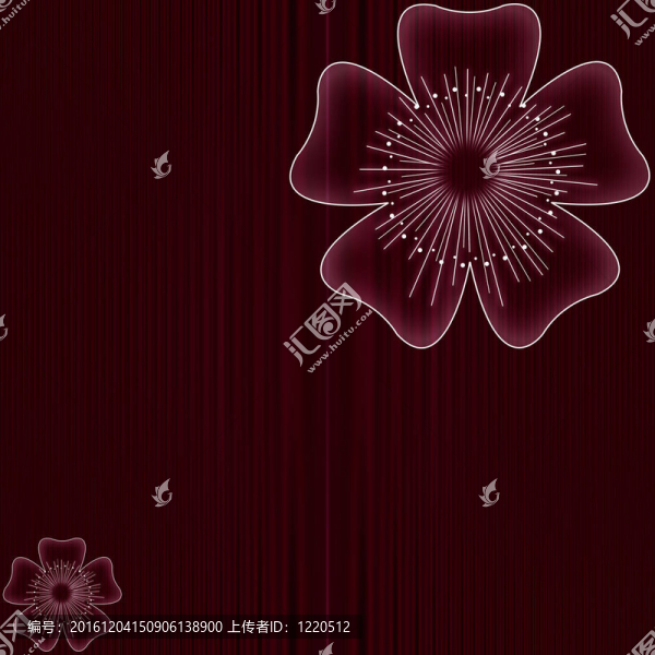 美麗插圖花卉設(shè)計與背景圖案
