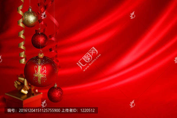 紅色的圣誕球