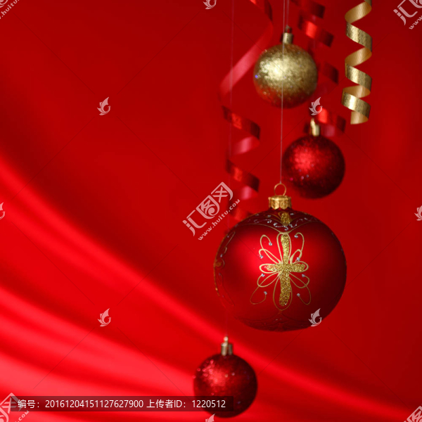 紅色的圣誕球
