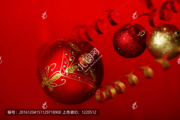 紅色的圣誕球