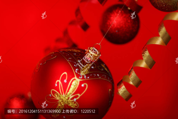 紅色的圣誕球